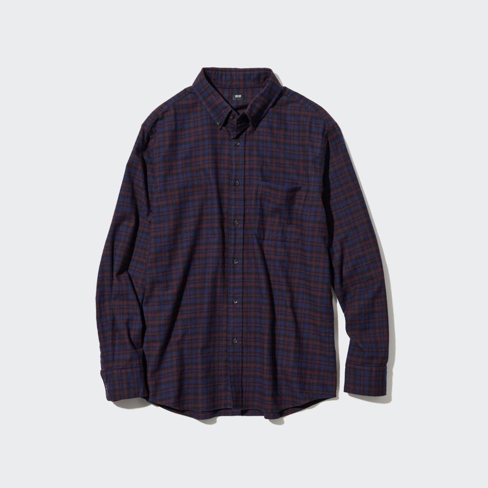 Uniqlo Flannel Checked Long Sleeve Shirt